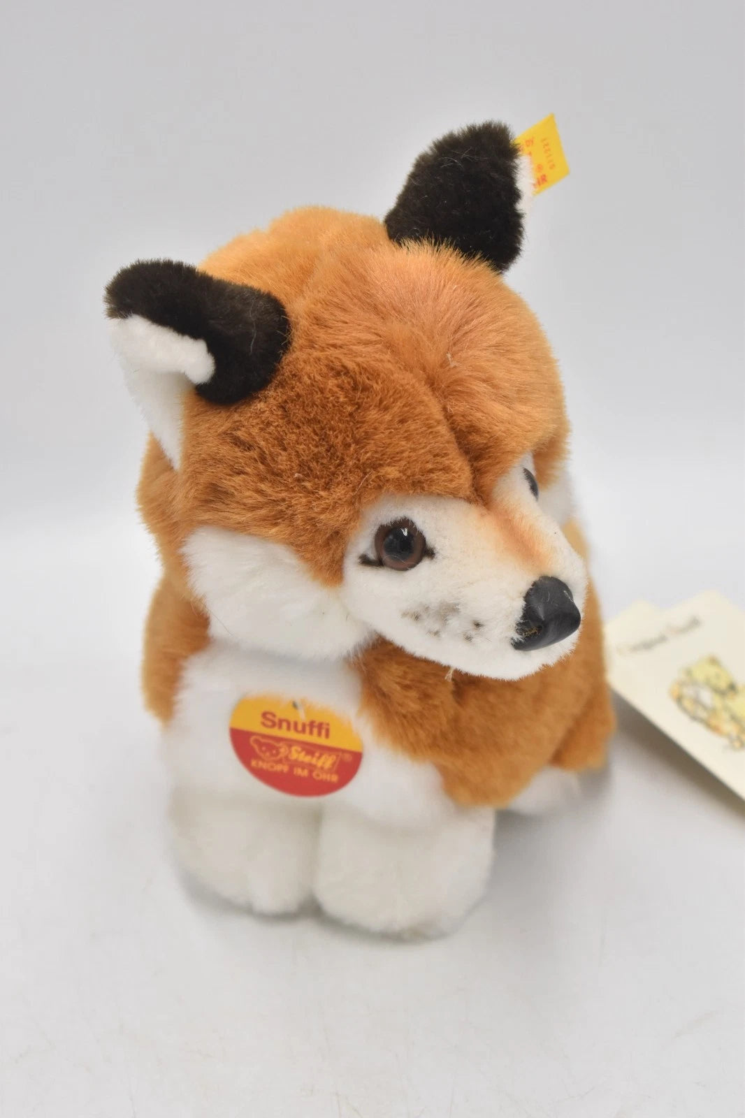 Steiff Snuffi Fox Plush Toy 077227 Retired Tagged 16cm
