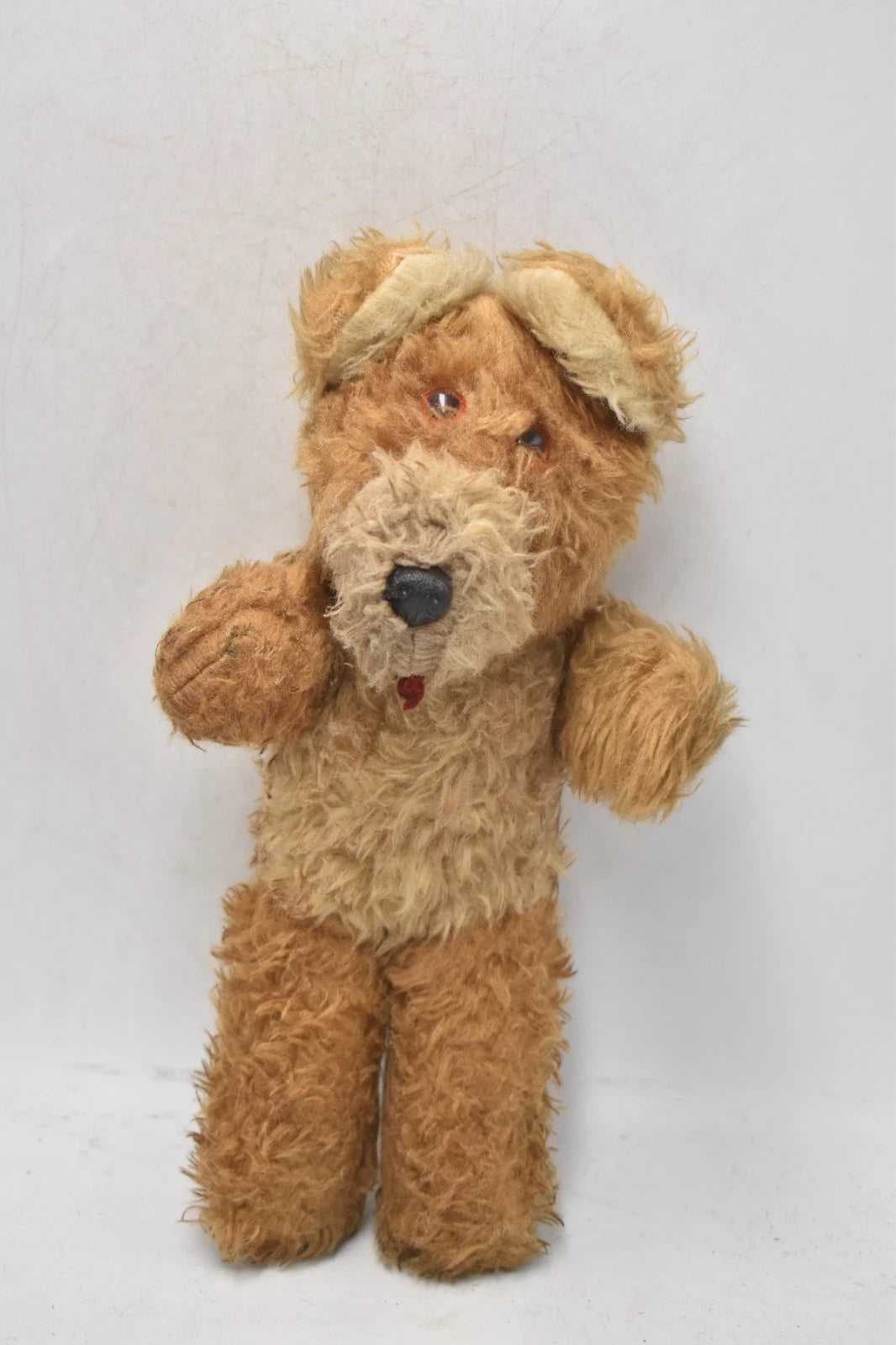 Vintage 1970s Airedale Terrier Plush Soft Toy Teddy Bear 27cm