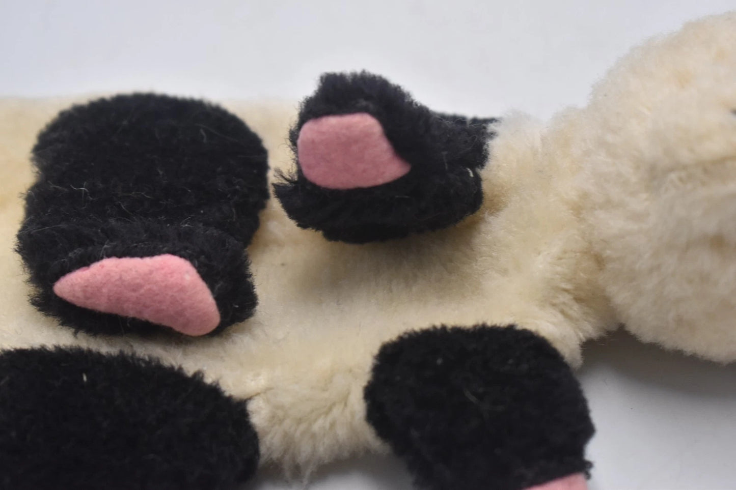 Vintage 1950s Mohair Panda Bear Hand Puppet Sooty Soo Style Collectable 24cm