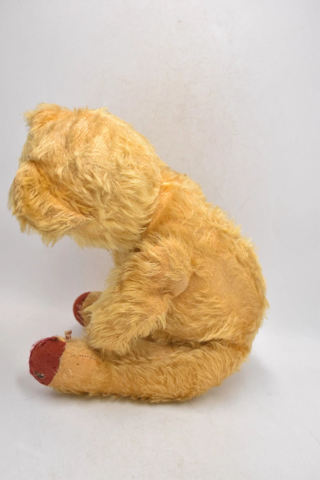 1940s Tara Toys Mohair Vintage Teddy Bear Fully Jointed Glass Eyes 46cm