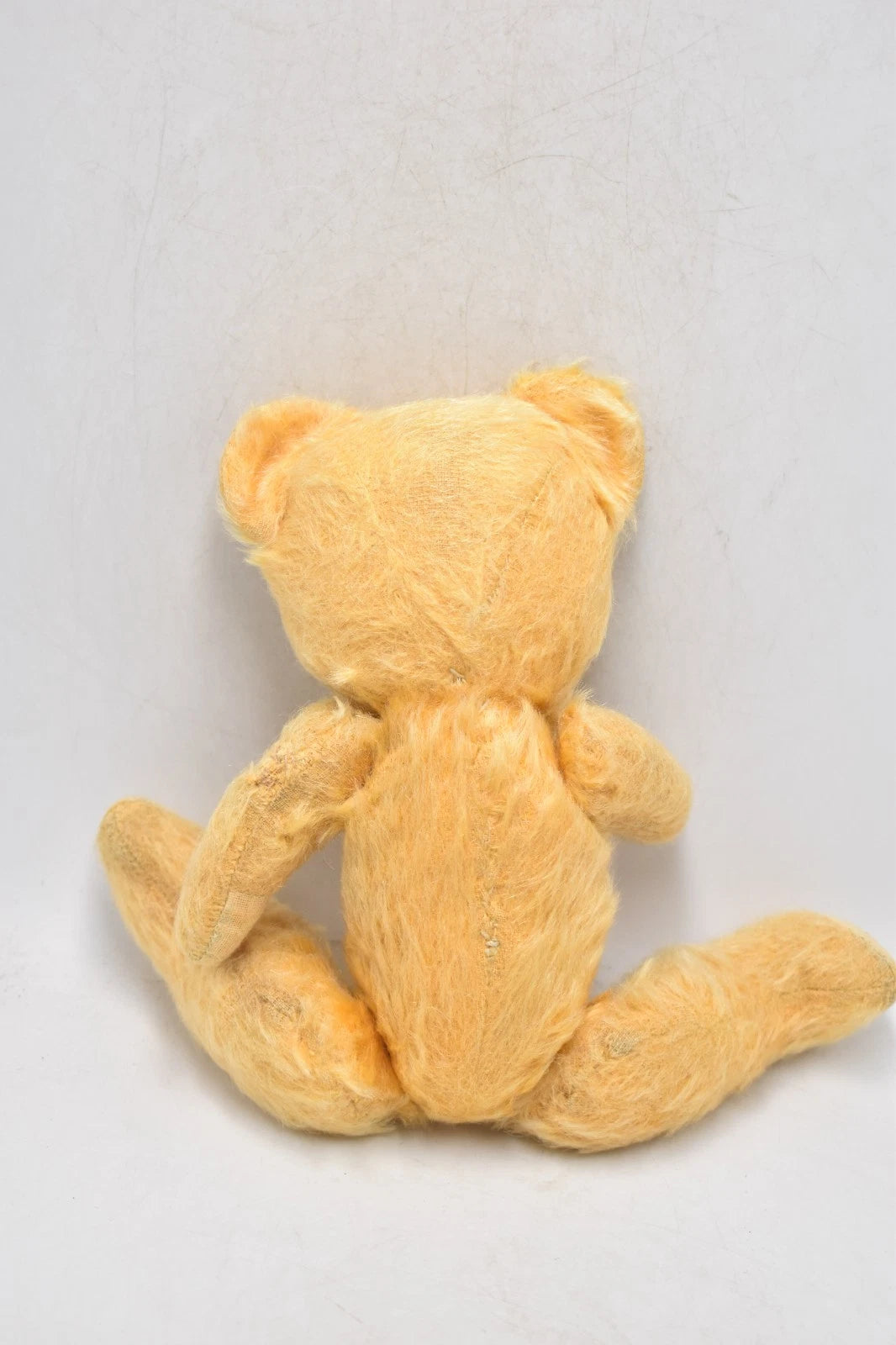 Vintage 1940s English Mohair Teddy Bear 28cm Fully Jointed Golden Antique