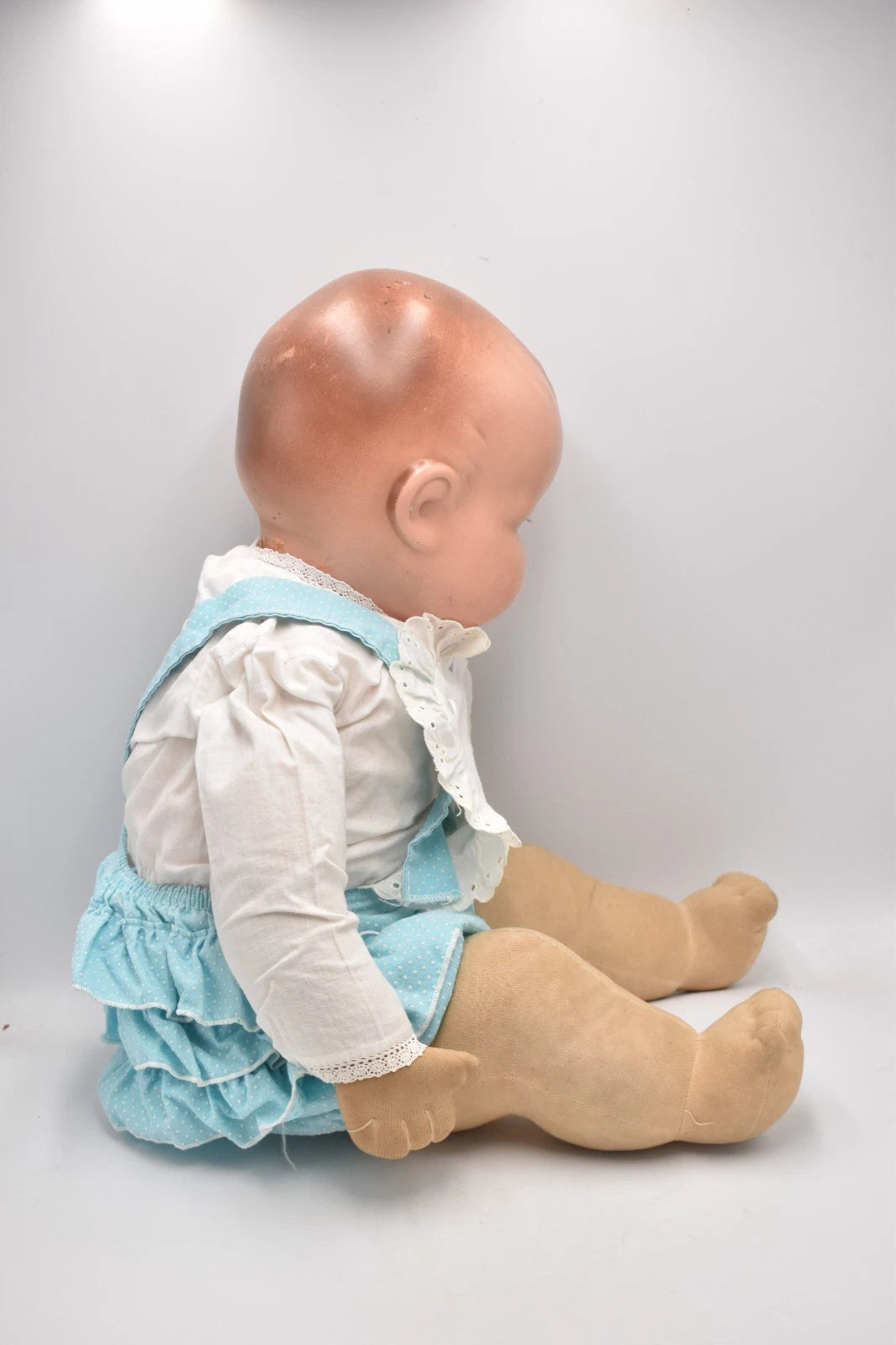 Antique Armand Marseille Bisque Head Doll Sleepy Blinking Eyes Cloth Body 58cm