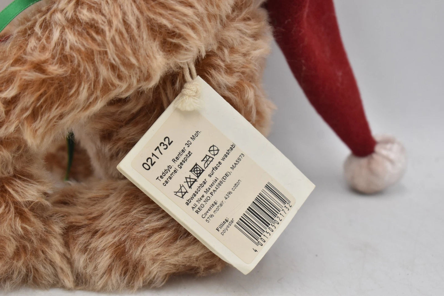 Steiff 021732 Reindeer Teddy Bear 2016 Mohair – Limited Edition 30cm