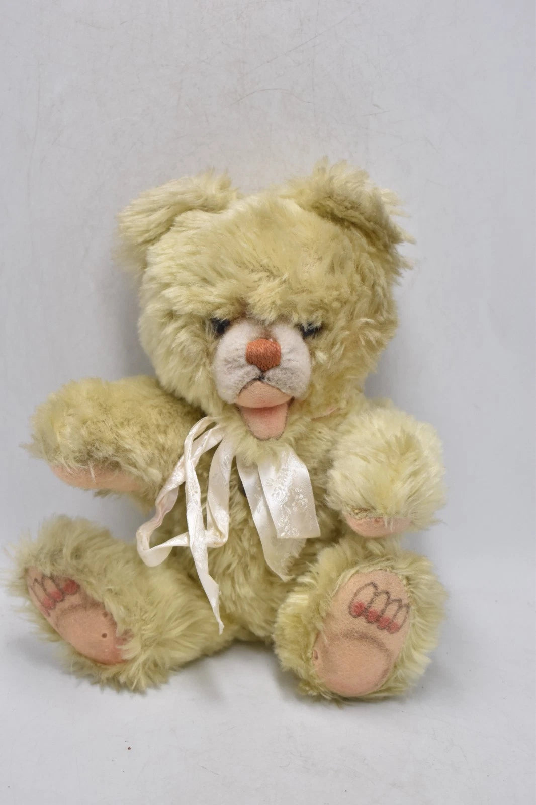 Vintage 1950s Italian Trudi Zotty Style Plush Teddy Bear Fully Jointed 24cm