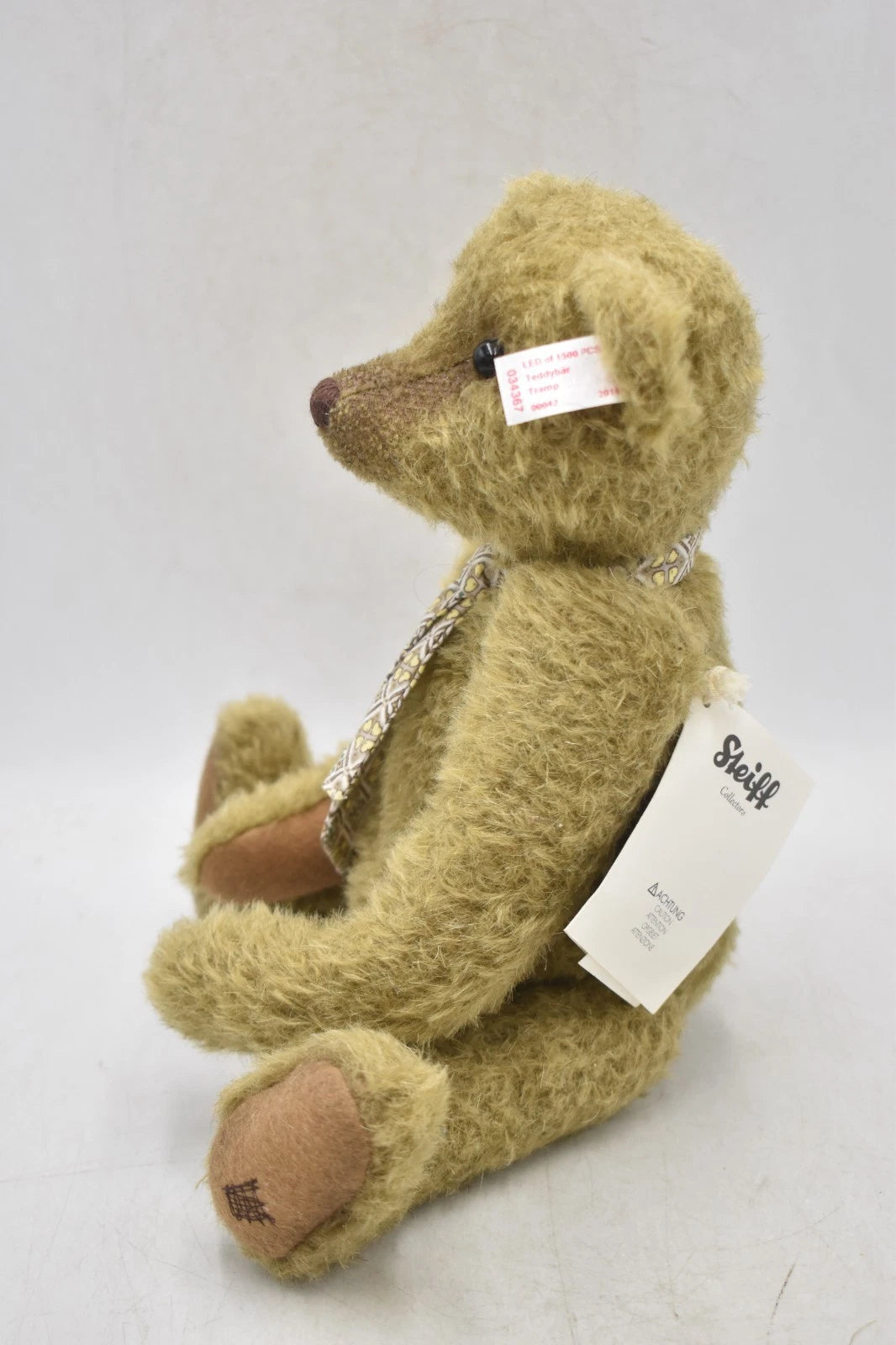 Steiff Tramp Mohair Teddy Bear – Limited Edition 034367 Squeaker 32cm