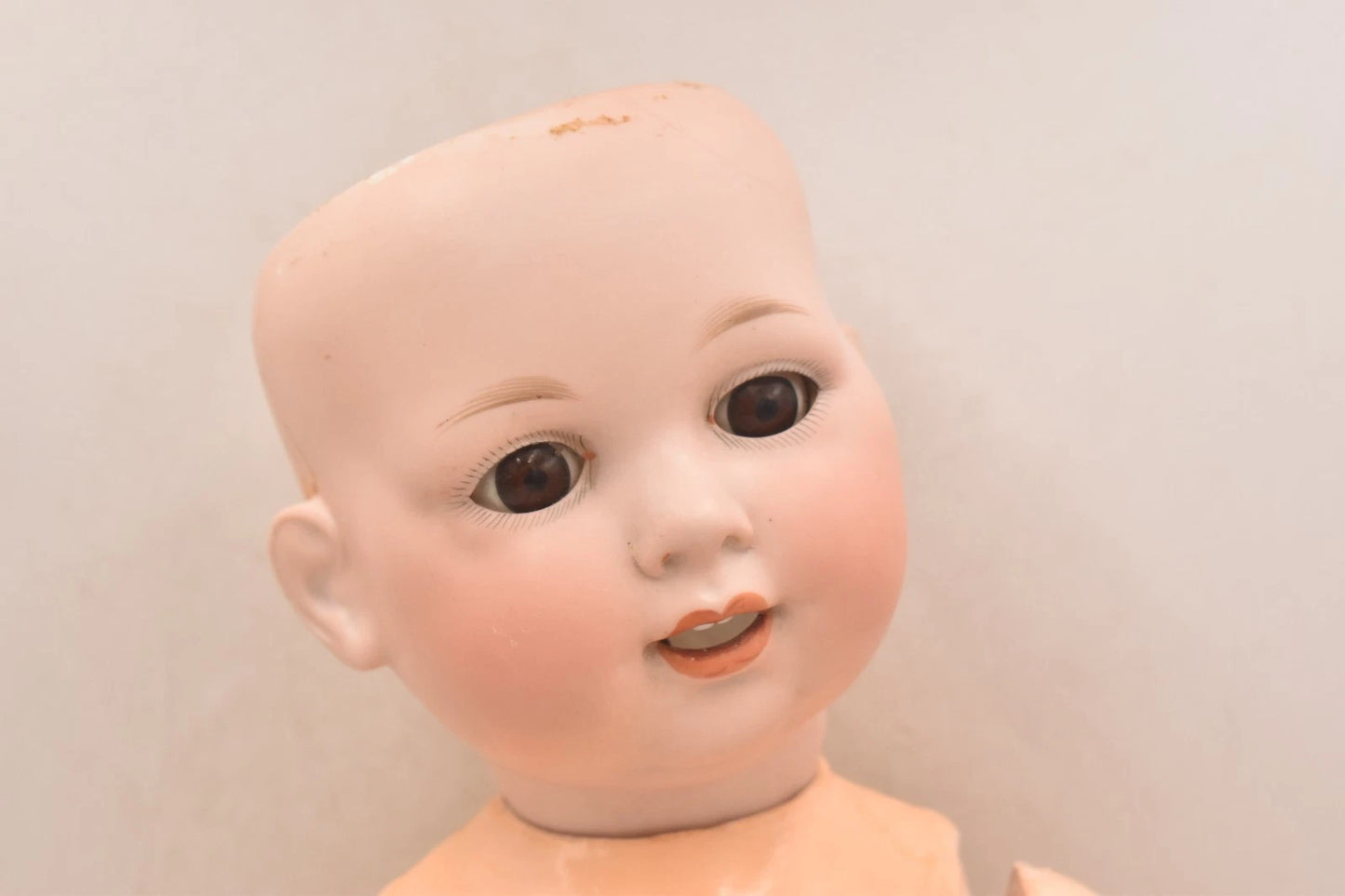 Antique Armand Marseille 980 Bisque Head Doll 52cm Sleep Eyes Open Mouth Vintage
