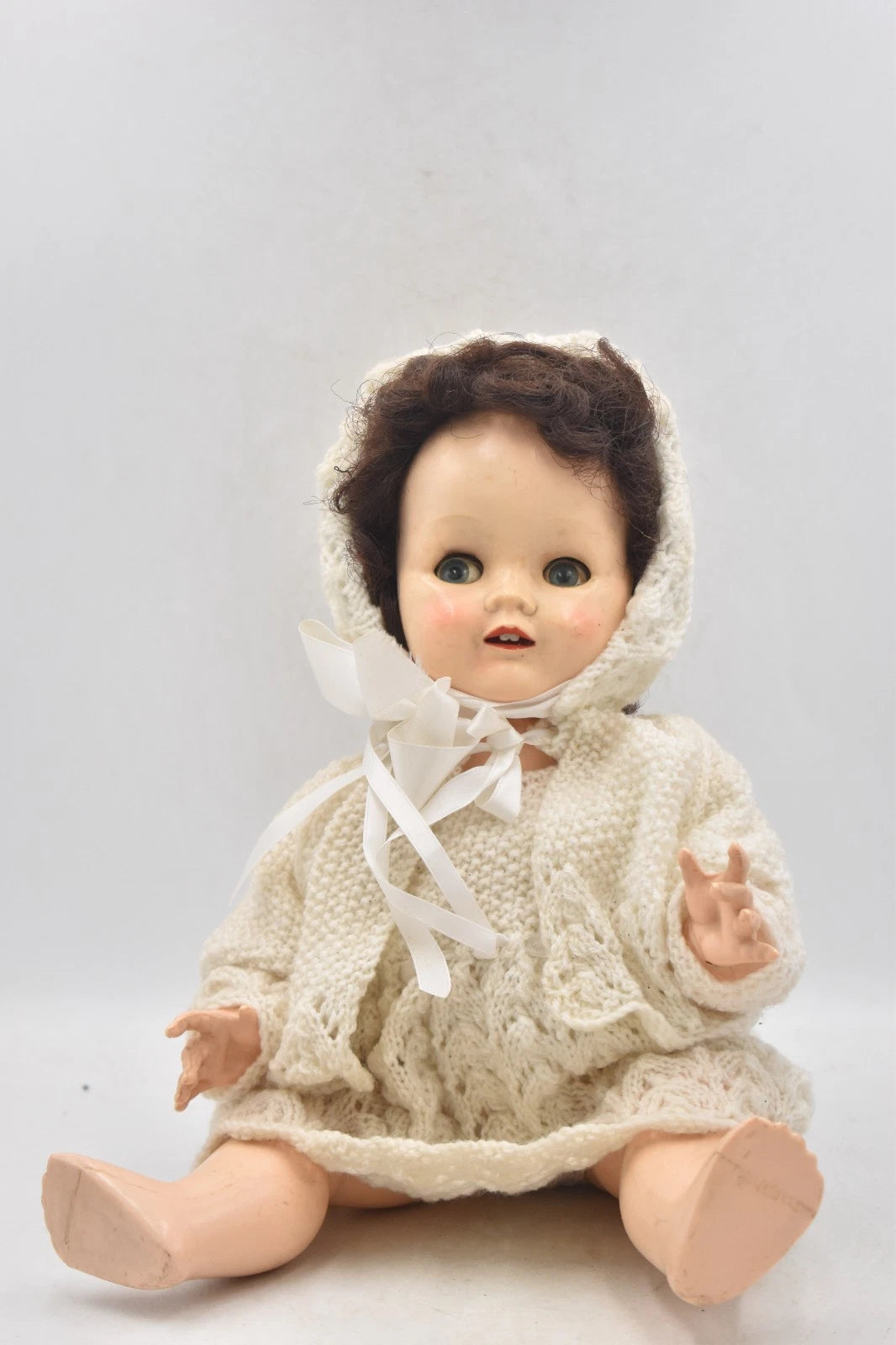 Vintage 1950s Pedigree Doll Sleepy Blinking Eyes Brunette Hair 40cm