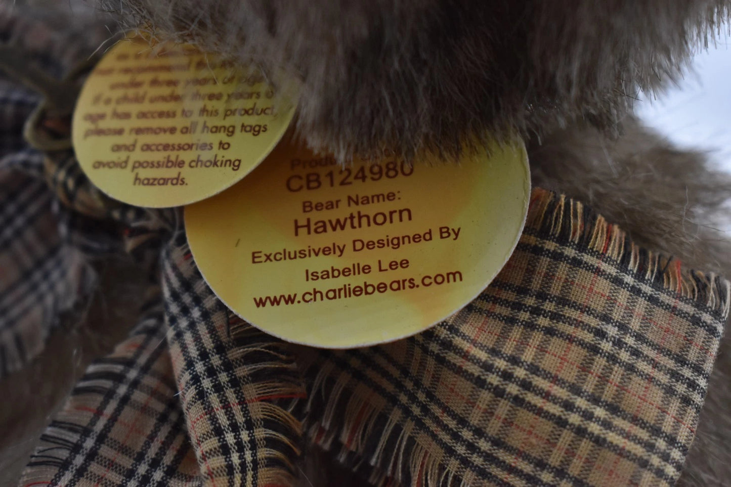 Charlie Bears Hawthorn Rabbit Teddy Bear Retired Isabelle Lee Designed Tagged