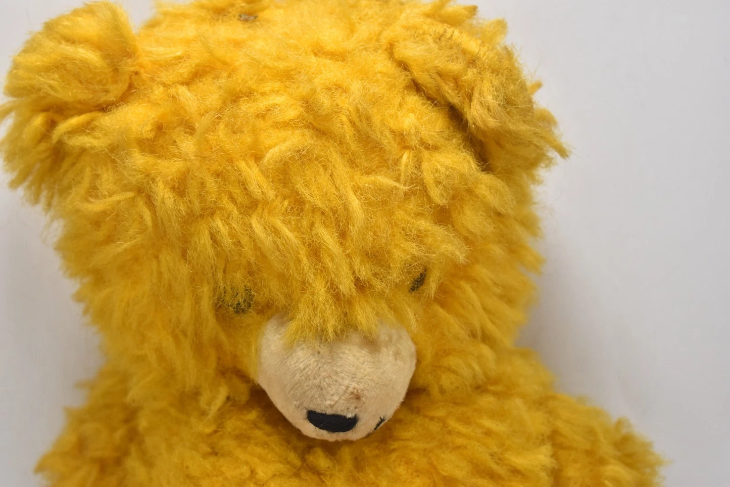 1950s European Wood Wool Vintage Teddy Bear Fully Jointed 45cm Collectible